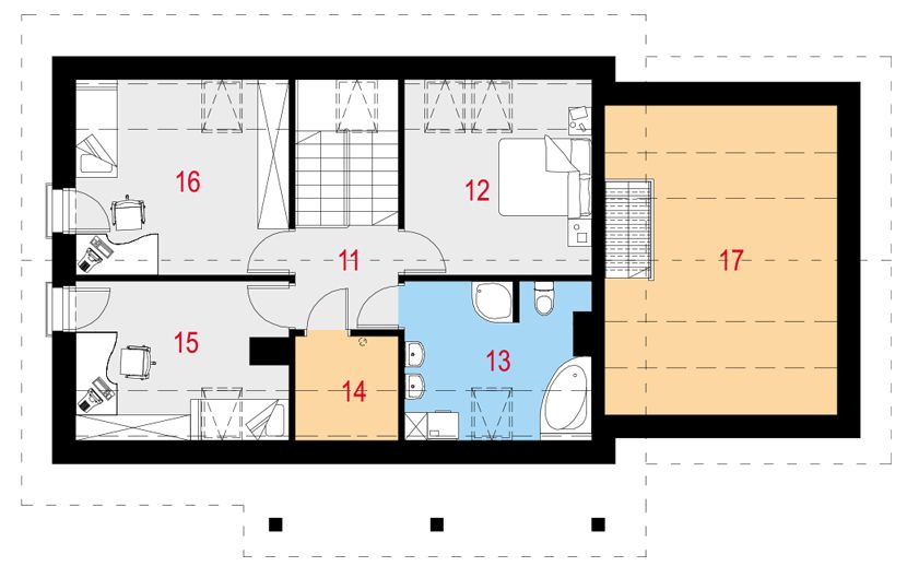 Poddasze projektu Familiaris II G1