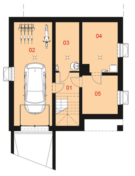 Piwnica projektu Carus I PG1