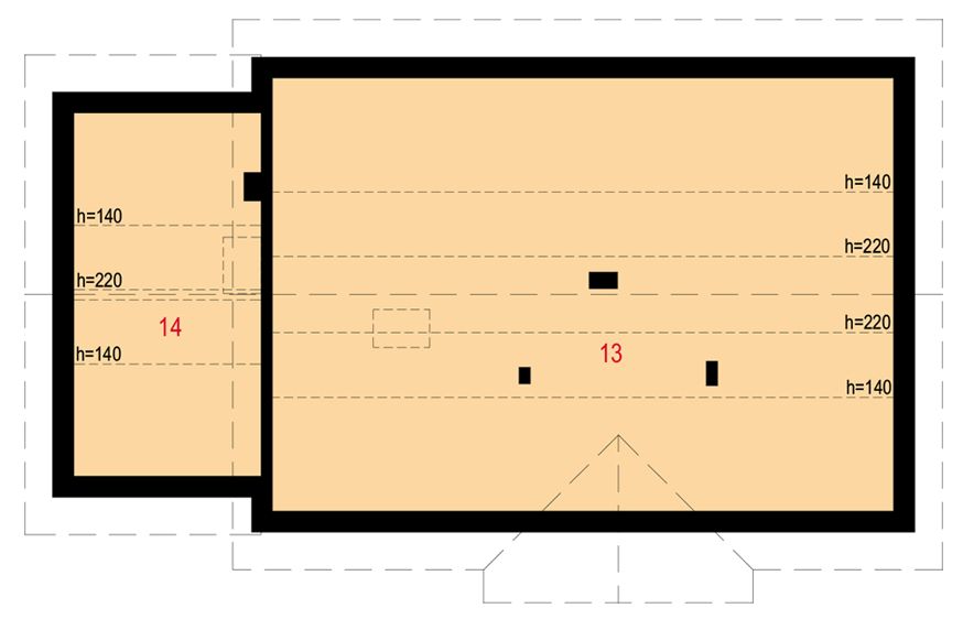 Poddasze projektu Notus I G1