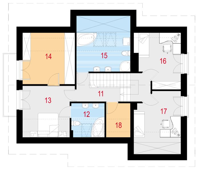 Poddasze projektu Acceptus I G1