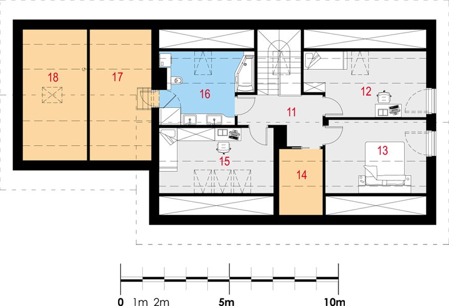 Poddasze projektu Longus I G2