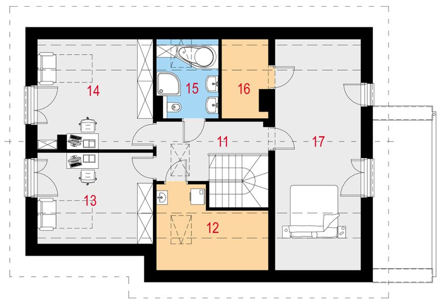 Poddasze projektu Silentis I G1