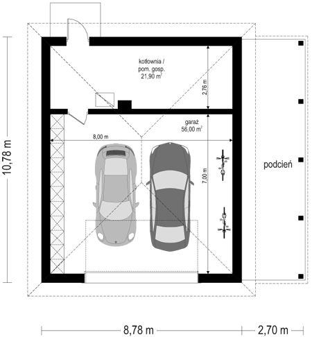 Przyziemie projektu Rezydencja parkowa 4
