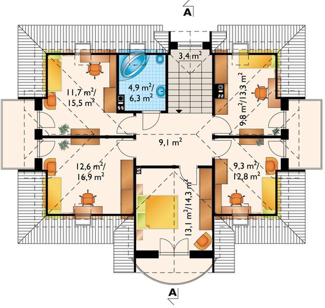 Poddasze projektu Ślężan (1197)