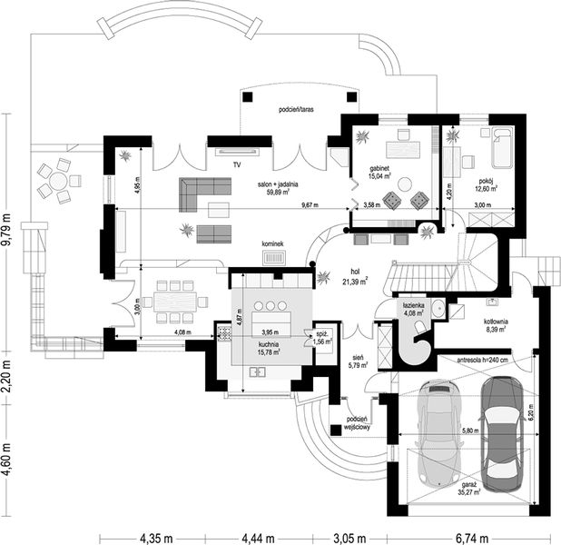 Parter projektu Willa Anna Maria wariant C