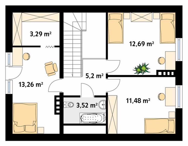 Poddasze projektu Kawka 5