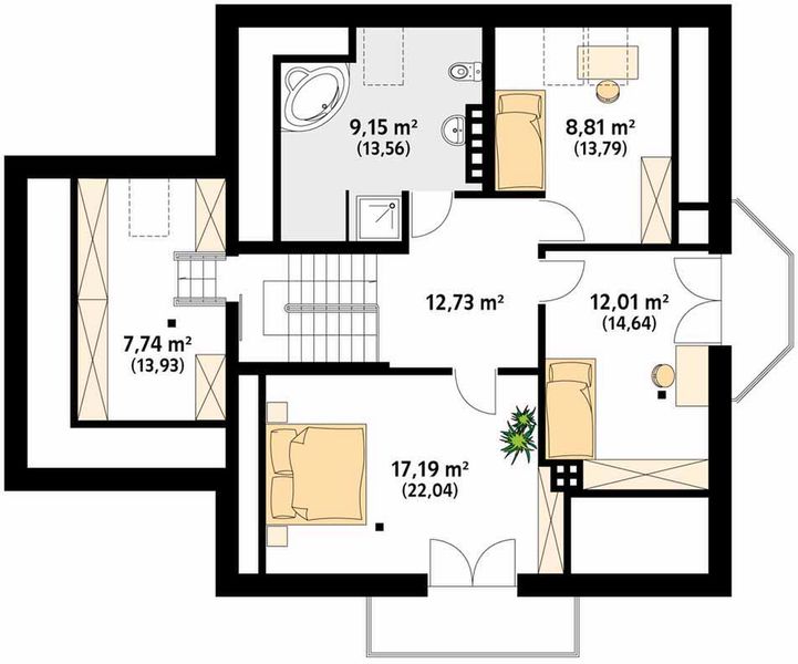 Poddasze projektu Wilga 4