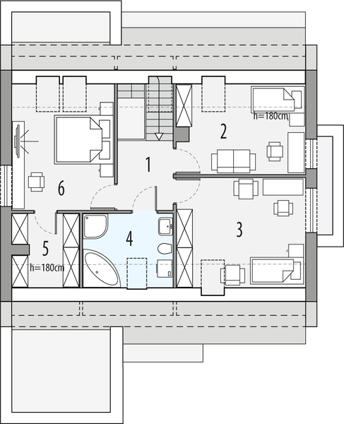 Poddasze projektu Vivien b