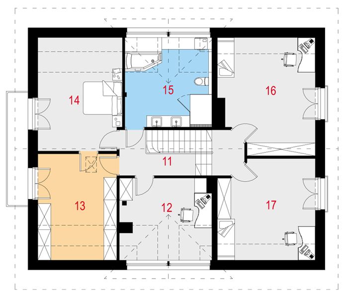 Poddasze projektu Acceptus IV G1