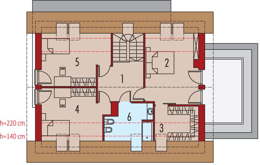 Poddasze projektu Logan G1 energo