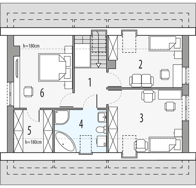 Poddasze projektu Eryk classic a