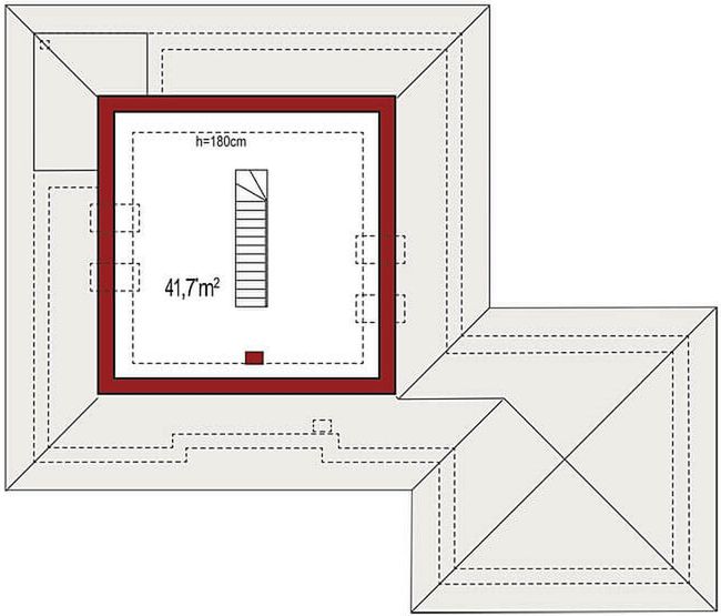 Poddasze projektu Bella C