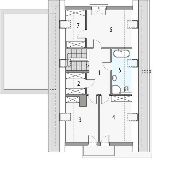 Poddasze projektu Antoni c
