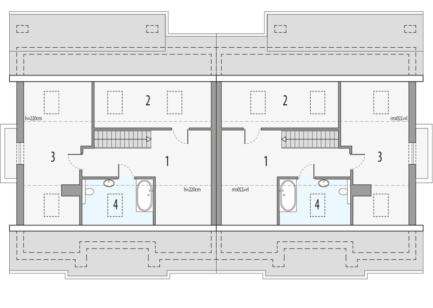 Poddasze projektu Małgosia D - bliźniak LLL