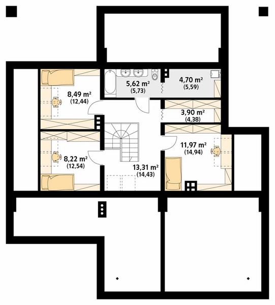 Poddasze projektu Decyma 8