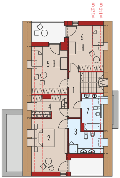 Poddasze projektu Riko III G2 energo