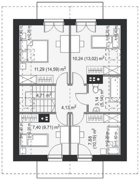 Poddasze projektu Avocado II Termo