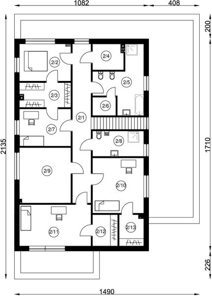 Piętro 1 projektu B-87