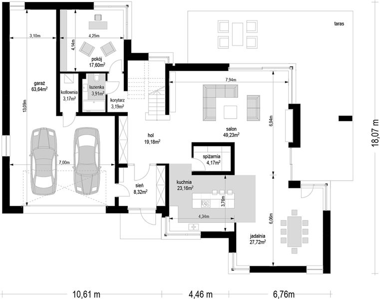 Parter projektu Spokojny zakątek wariant B