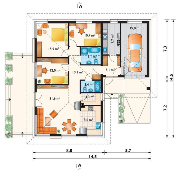 Parter projektu Cetyniec (1581)