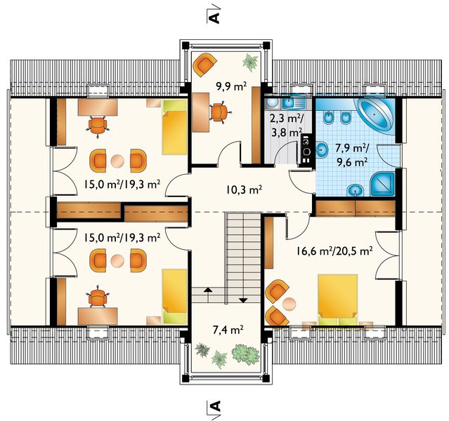 Poddasze projektu Kalipso G1 (1588)
