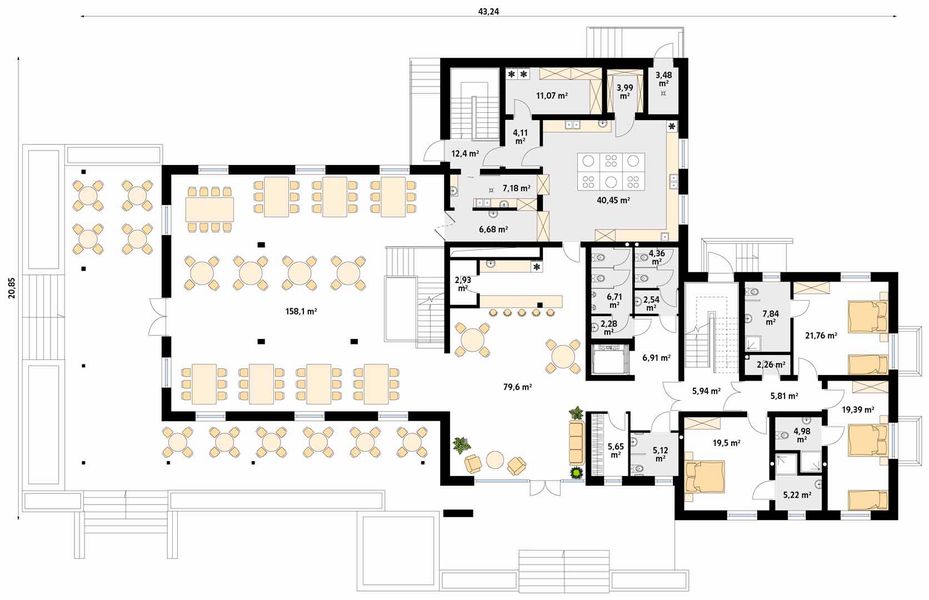 Parter projektu Libera Pensjonat, Hotel, Dom weselny