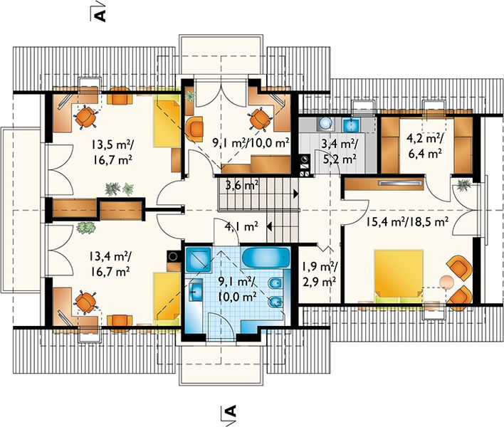 Poddasze projektu Zofia G2 (1599)