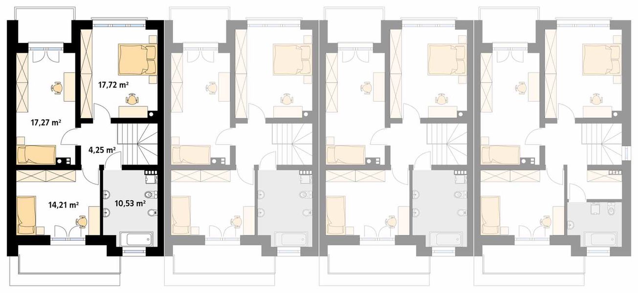 Piętro 1 projektu Dąb