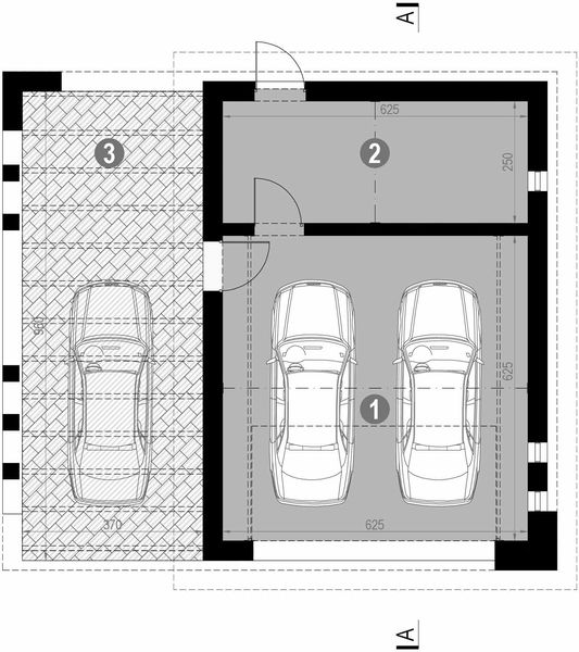 Parter projektu Garaż HomeKoncept G 02