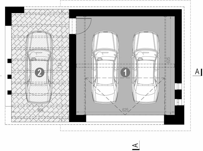 Parter projektu Garaż HomeKoncept G 01