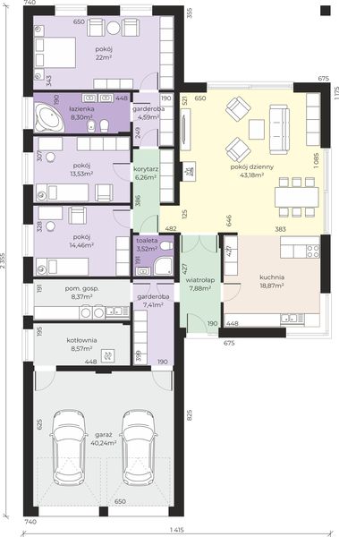Parter projektu Dom przy Pastelowej 14