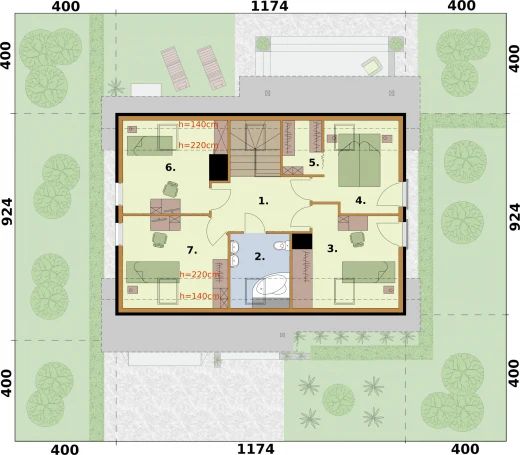 Poddasze projektu Lamia 4 szkielet drewniany