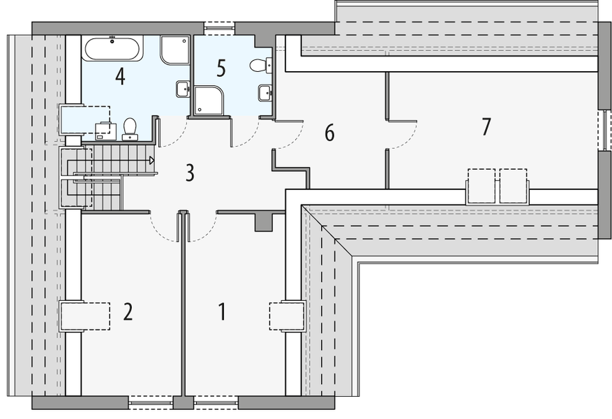 Poddasze projektu Sosenka 3B