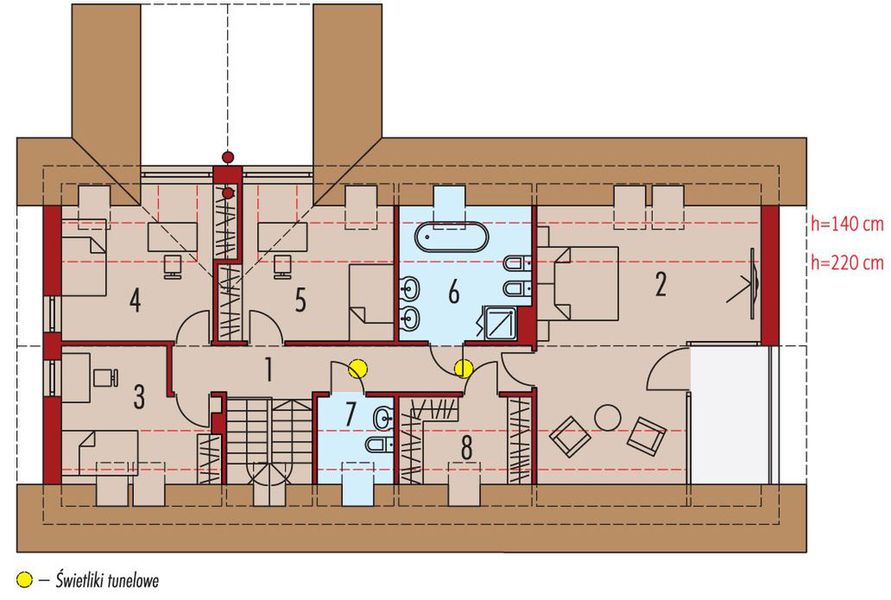 Poddasze projektu Nikolas G2 energo