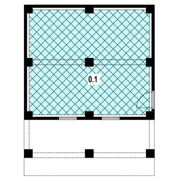 Piwnica projektu A-146 Dom dębowa z bali