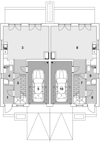 Parter projektu Eco 16 - dwulokalowy