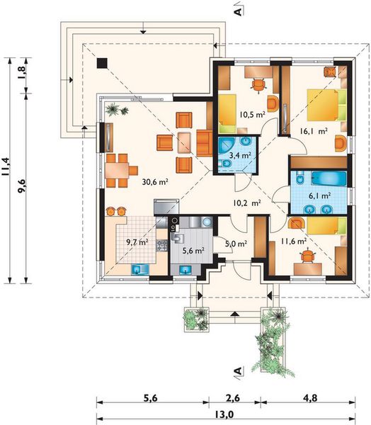 Parter projektu Kwadra (1608)