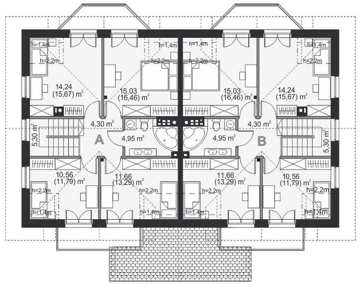 Poddasze projektu Trivento V Termo