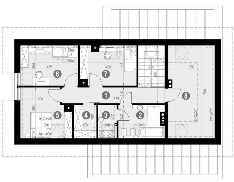 Poddasze projektu HomeKoncept 48