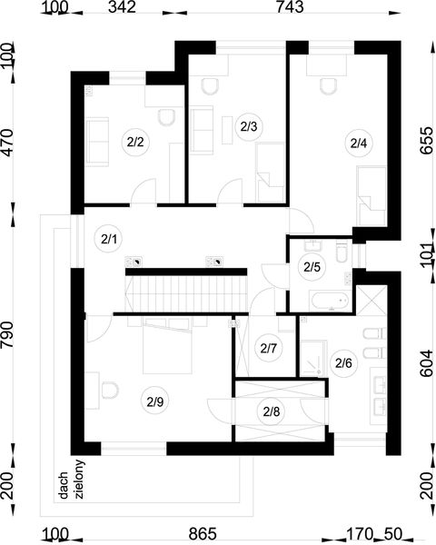 Piętro 1 projektu A-94