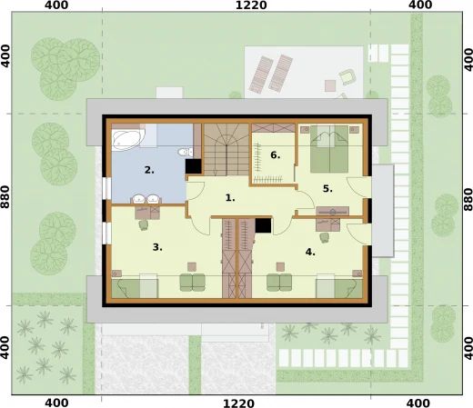Poddasze projektu Rio 2 szkielet drewniany