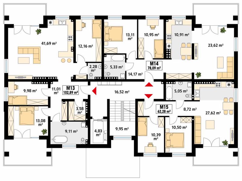 Piętro 3 projektu Akant 3