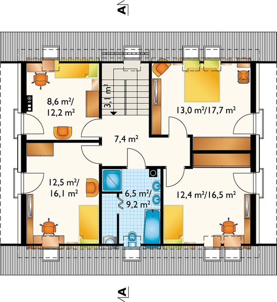 Poddasze projektu Szafir (1614)