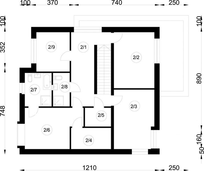 Piętro 1 projektu A-95