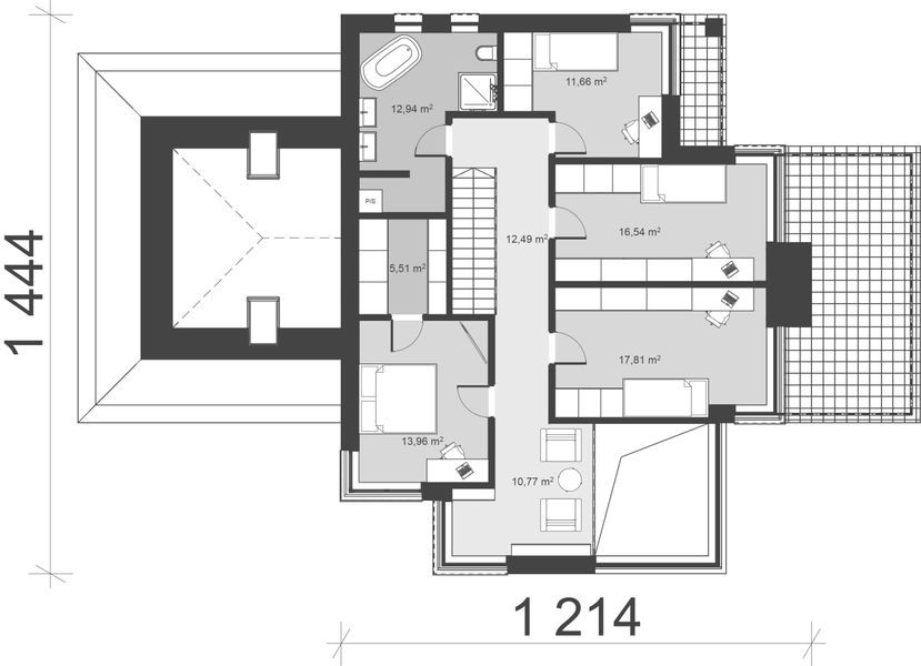 Piętro 1 projektu uA24