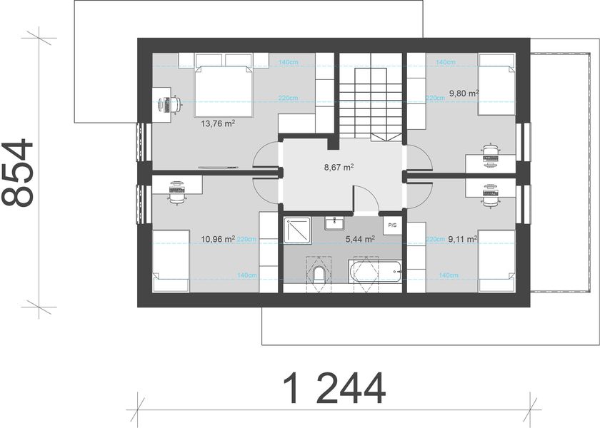 Poddasze projektu uA34v1