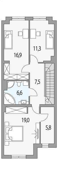 Piętro 1 projektu Konrad - segment s