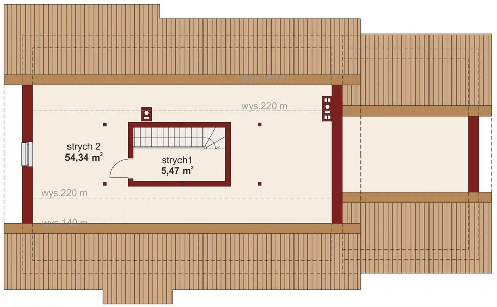 Poddasze projektu Atlant 2 PS