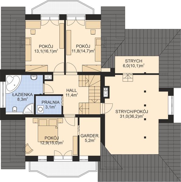 Poddasze projektu APS 101 NEW