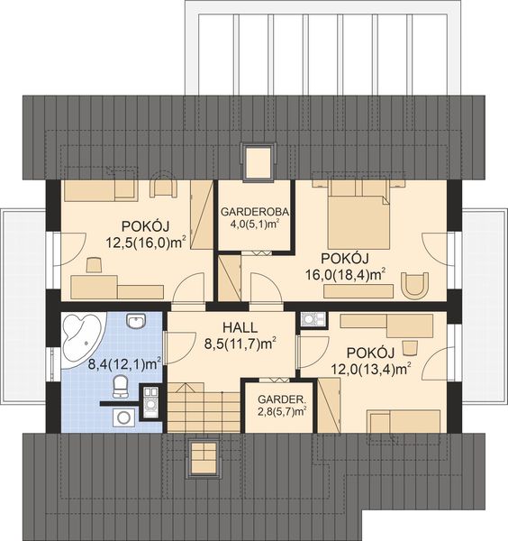 Poddasze projektu APS 198 NEW